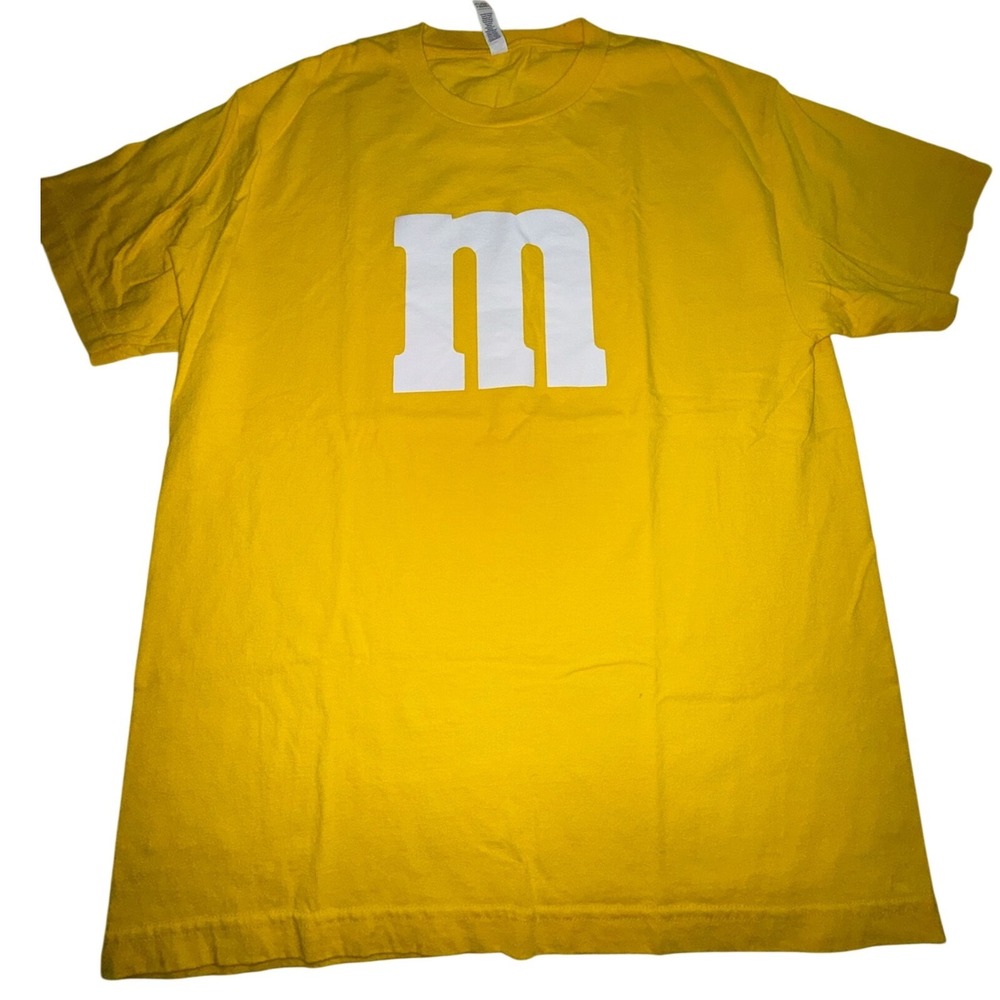 M&M's Yellow Character Graphic T-Shirt Alstyle Mens Large Candy Costume Tee